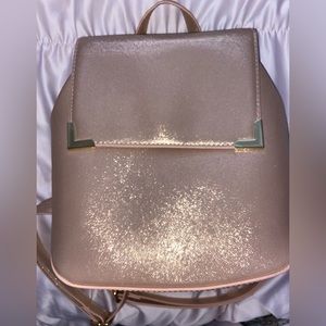 Shiny gold backpack
